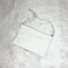 Load image into Gallery viewer, Vintage White and Metallic Gold Stripe Purse
