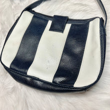 Load image into Gallery viewer, Gitano 80s Vintage Navy and White Stripe Purse
