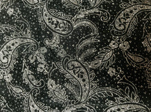 Load image into Gallery viewer, Vintage Silver &amp; Black Paisley Blazer (S/M)
