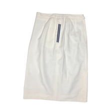 Load image into Gallery viewer, Vintage White Blazer w/ Navy Double Stripe Trim by GLORIA VANDERBILT
