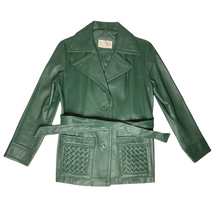 Load image into Gallery viewer, SIROCCO Vintage Green Leather Jacket (14)
