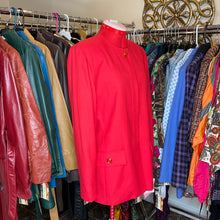 Load image into Gallery viewer, Red Two-Piece Blazer &amp; Skirt Suit by HBS LTD (US12)
