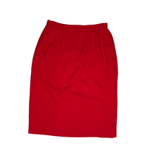 Load image into Gallery viewer, Red Two-Piece Blazer &amp; Skirt Suit by HBS LTD (US12)
