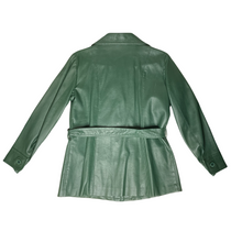 Load image into Gallery viewer, SIROCCO Vintage Green Leather Jacket (14)

