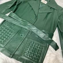 Load image into Gallery viewer, SIROCCO Vintage Green Leather Jacket (14)
