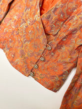 Load image into Gallery viewer, Vintage Orange/Purple Floral Blazer (S)
