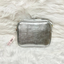 Load image into Gallery viewer, Silver Metallic Snake Skin Purse by Victoria’s Secret
