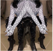 Load image into Gallery viewer, Disco Gloved Crop Top (S)
