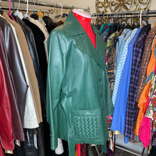 Load image into Gallery viewer, SIROCCO Vintage Green Leather Jacket (14)
