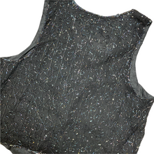 Load image into Gallery viewer, Black on Black Sequined Vintage Vest (L)
