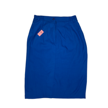 Load image into Gallery viewer, Cobalt Blue Two-Piece Blazer &amp; Skirt Suit by ADOLFO ATELIER (US12)
