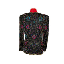 Load image into Gallery viewer, Floral Sequined Long Sleeve Vintage Top (M)
