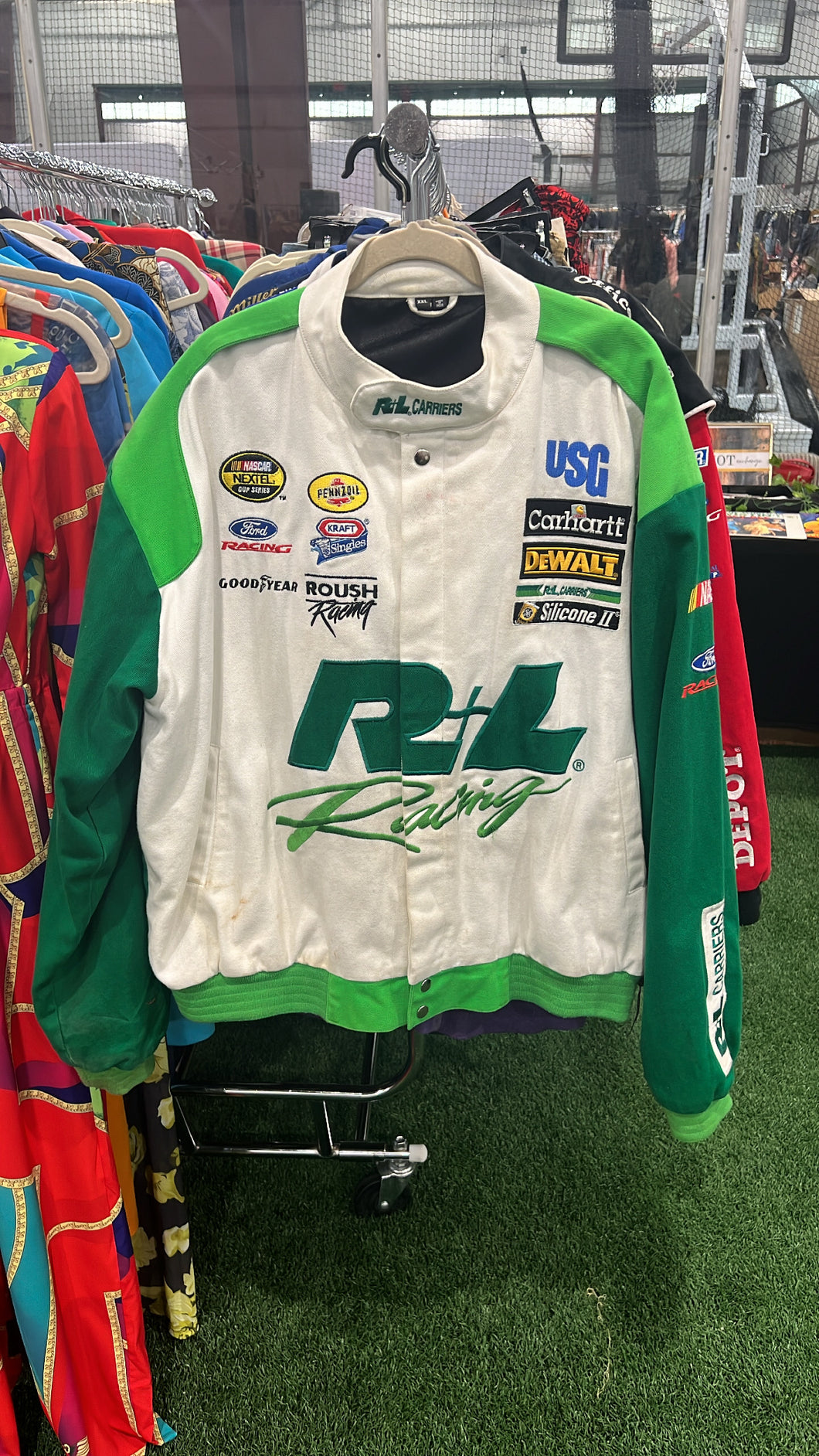 Green NASCAR Nextel Cup Series Roush Racing Jacket