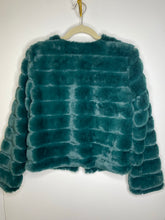 Load image into Gallery viewer, Green Fur Coat (XS)
