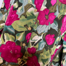 Load image into Gallery viewer, Floral Button Down Long Sleeve Top w/ Gold Buttons (M)
