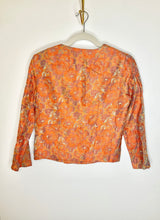 Load image into Gallery viewer, Vintage Orange/Purple Floral Blazer (S)
