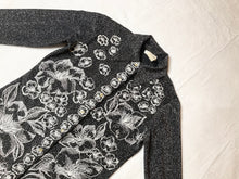 Load image into Gallery viewer, Floral Glittered Button Down (S/M)

