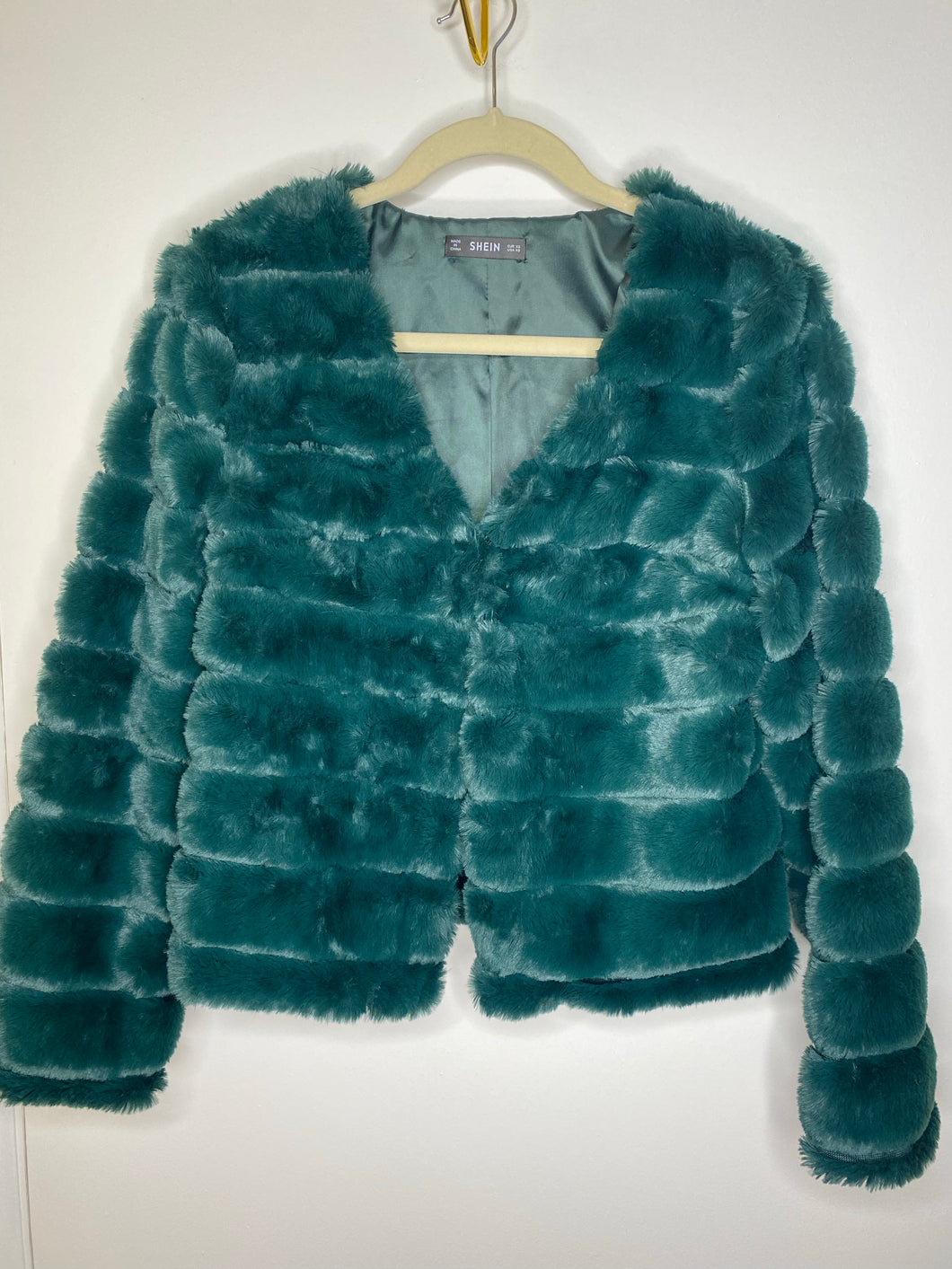 Green Fur Coat (XS)