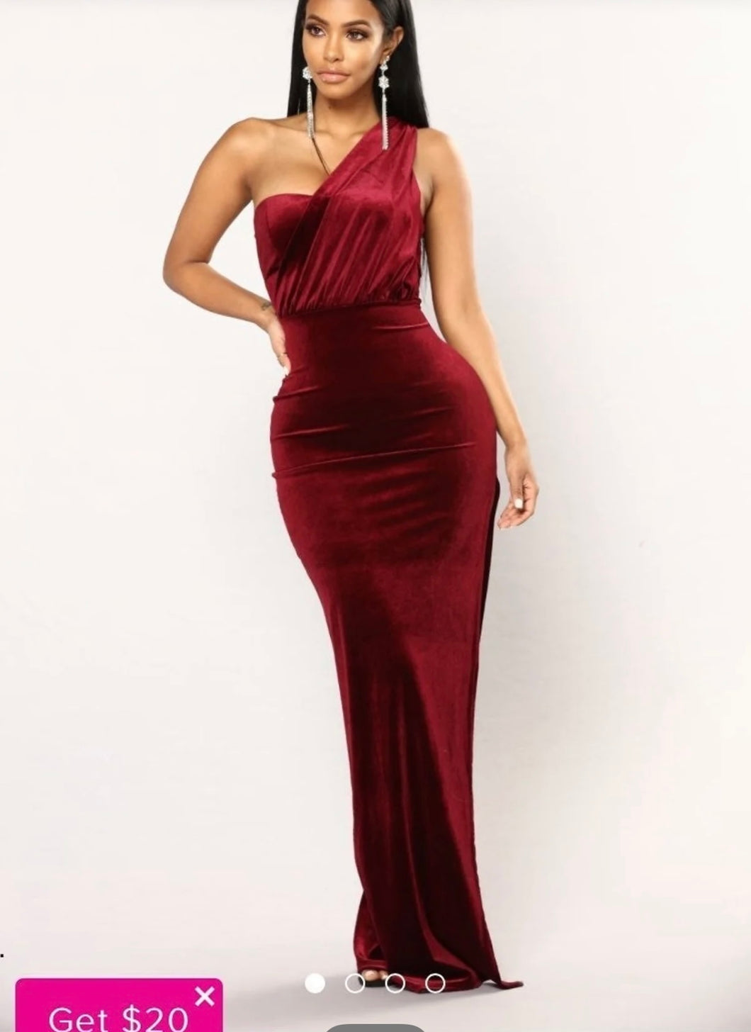 Burgundy Formal Gown (S)