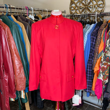 Load image into Gallery viewer, Red Two-Piece Blazer &amp; Skirt Suit by HBS LTD (US12)
