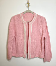 Load image into Gallery viewer, Light Pink &amp; White Cardigan (S)
