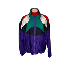 Load image into Gallery viewer, SHELL 80s Vintage Track Jacket (Multi) (L)
