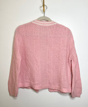 Load image into Gallery viewer, Light Pink &amp; White Cardigan (S)
