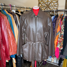 Load image into Gallery viewer, Mitsu Dark Brown Vintage Leather Coat
