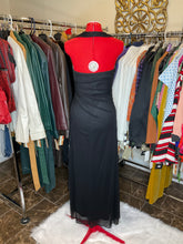 Load image into Gallery viewer, Blondie Nites By Linda Bernell Black Halter Prom Dress (US13)
