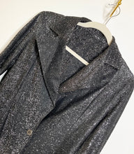 Load image into Gallery viewer, Vintage Black &amp; Silver Glitter Blazer (US7/8)

