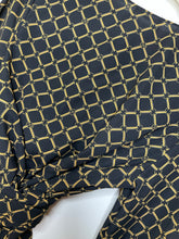 Load image into Gallery viewer, Black/Gold V-Neck Wrap Top (XL)
