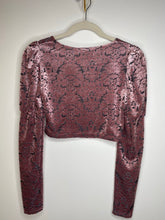 Load image into Gallery viewer, Mauve, Printed Crop Top (XS)
