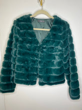 Load image into Gallery viewer, Green Fur Coat (XS)
