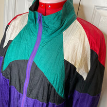 Load image into Gallery viewer, SHELL 80s Vintage Track Jacket (Multi) (L)
