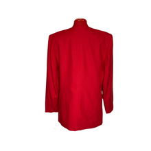 Load image into Gallery viewer, Red Two-Piece Blazer &amp; Skirt Suit by HBS LTD (US12)
