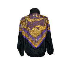 Load image into Gallery viewer, Vintage Baroque Tracksuit (Black/Purple/Gold) (L)
