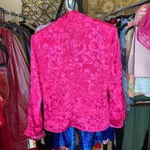 Load image into Gallery viewer, Fuchsia Floral Wrap Front Blouse (12)
