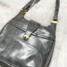 Load image into Gallery viewer, Gray Leather Vintage Purse
